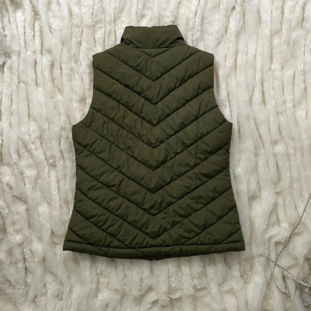 Gap Womens Puffer Vest Small Olive Green - Picture 2 of 10